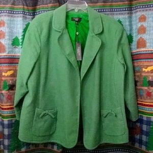 Talbots 20W Green Blazer